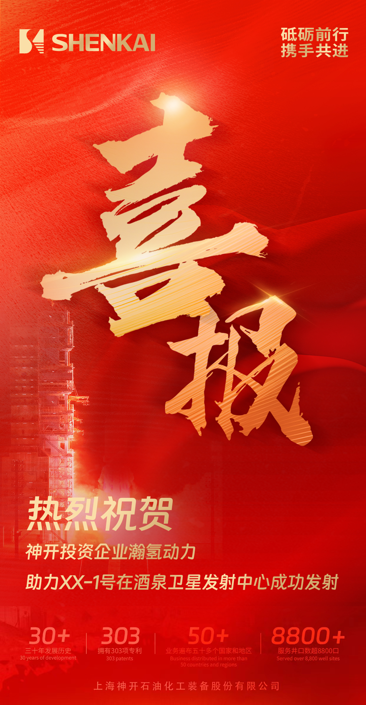 喜報(bào)！神開投資企業(yè)瀚氫動(dòng)力助力XX-1號(hào)在酒泉衛(wèi)星發(fā)射中心成功發(fā)射(圖1)